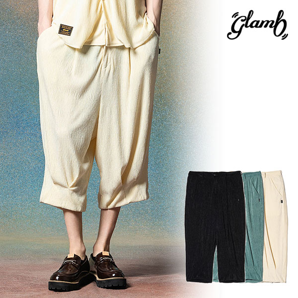 20％OFF SALE セール グラム パンツ glamb Glamour Crepe Cropped Pants グラマークレープクロップドパンツ 送料無料｜CRESCENT LOTUS