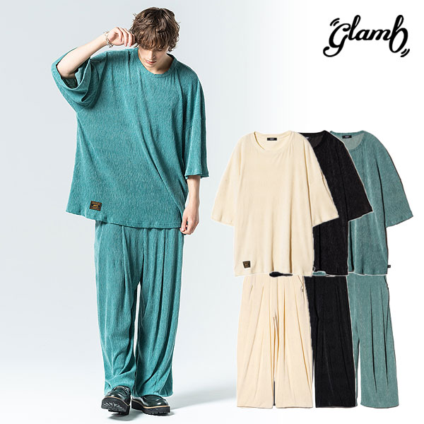 グラム セットアップ glamb Glamour Crepe T-Shirt Set Up グラマークレープTシャツセットアップ 送料無料