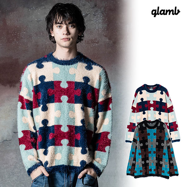 30%OFF SALE セール グラム ニット glamb Puzzle Knit パズルニット 送料無料|CRESCENT LOTUS