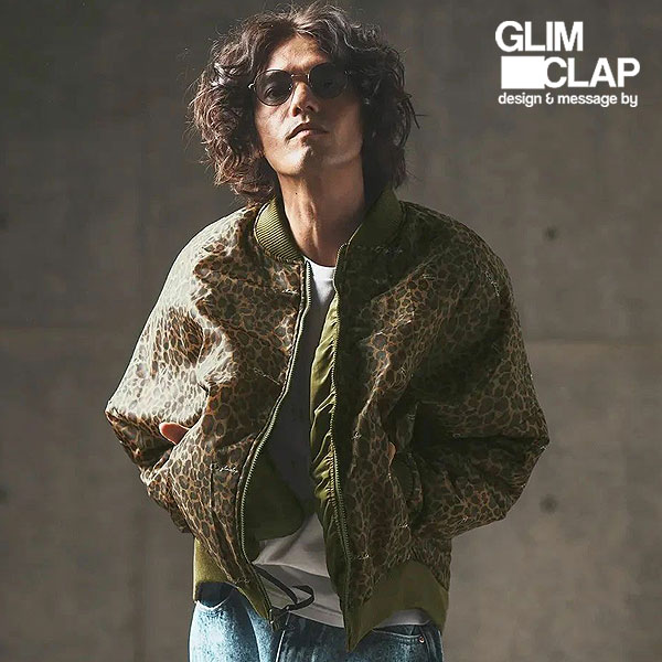 グリムクラップ ジャケット GLIMCLAP Reversible flight jacket -original patterned lining-｜CRESCENT LOTUS