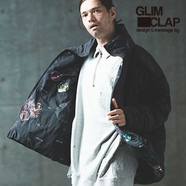 50％OFF SALE セール グリムクラップ GLIMCLAP 3M fake-down floral-patterned fabric reversible jacket