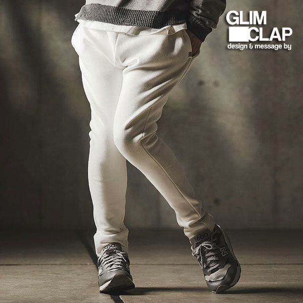 2025 秋冬 1st 先行予約 8月中旬～下旬入荷予定 グリムクラップ パンツ GLIMCLAP High-rise slim-fit pants-Bonded fleece-lined double-knit fabric- メンズ 送料無料 キャンセル不可