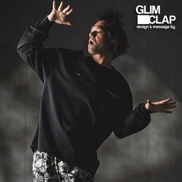 2025 秋冬 1st 先行予約 8月中旬～下旬入荷予定 グリムクラップ カットソー GLIMCLAP Boxy silhouette long sleeve T-shirt -Minimal printed design- メンズ 送料無料 キャンセル不可