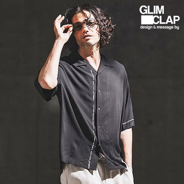 2026 春夏 2nd 先行予約 5月中旬～下旬入荷予定 グリムクラップ シャツ GLIMCLAP Graphic Print Open Collar Shirt メンズ 送料無料 キャンセル不可｜CRESCENT LOTUS
