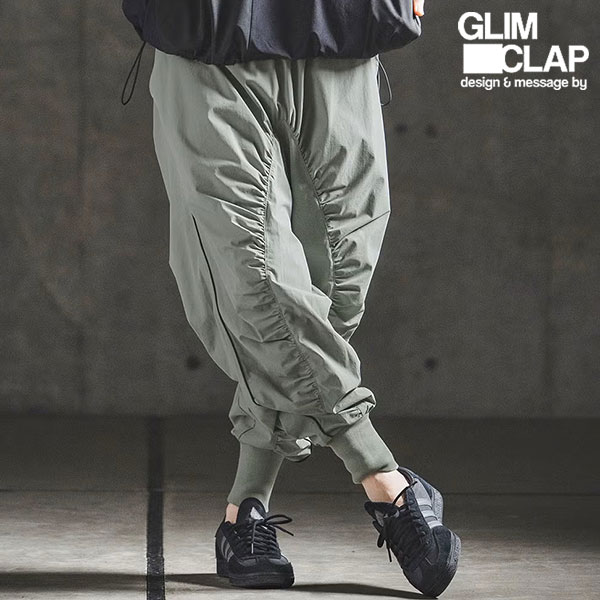 2026 春夏 2nd 先行予約 5月下旬～6月上旬入荷予定 グリムクラップ パンツ GLIMCLAP Stretch Nylon Ripstop Shirring & Piping Sarouel Pants メンズ 送料無料 キャンセル不可