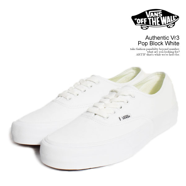【楽天市場】30％OFF SALE セール バンズ スニーカー VANS Authentic Vr3 Pop Block White メンズ