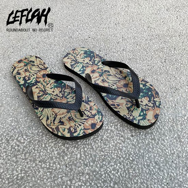 LEFLAH レフラー ビーチサンダル ビーサン ALOHA PATTERN BEACH SANDALS メンズ おしゃれ