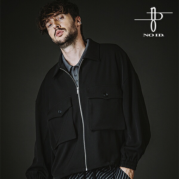 2026 春 先行予約 3月上旬入荷予定 ノーアイディー ジャケット NO ID. WポケットZIP-BLZ メンズ 送料無料 キャンセル不可