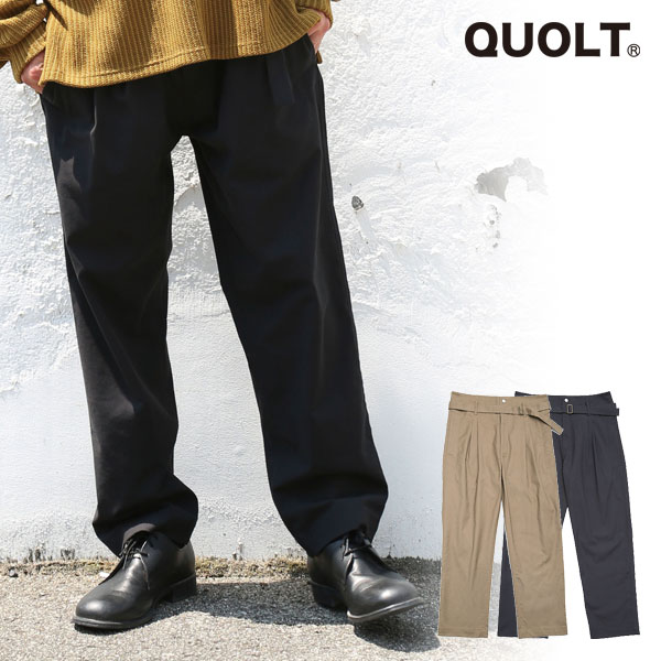50％OFF SALE セール QUOLT クオルト パンツ BELTED PANTS メンズ