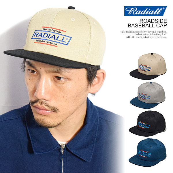 ラディアル キャップ RADIALL ROADSIDE - BASEBALL CAP radiall メンズ ベースボールキャップ シックスパネル 送料無料 ストリート