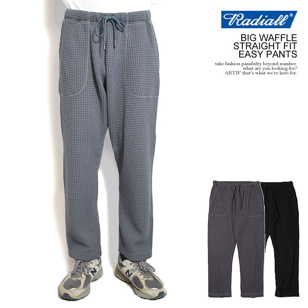 20％OFF SALE セール ラディアル パンツ RADIALL BIG WAFFLE - STRAIGHT FIT EASY PANTS radiall メンズ イージーパンツ ワッフル サーマル 送料無料 ストリート