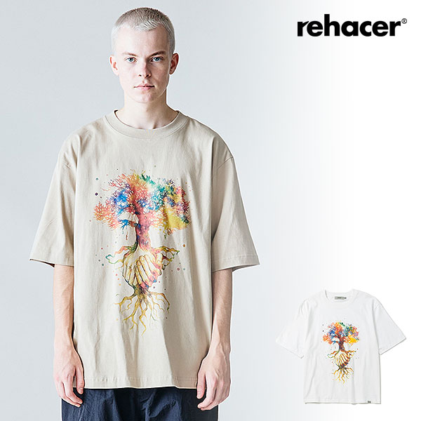 2026 春夏 vol.2 先行予約 5月中旬～下旬入荷予定 レアセル Tシャツ rehacer Hands Free Relax Fit T-Shirt メンズ 送料無料 キャンセル不可