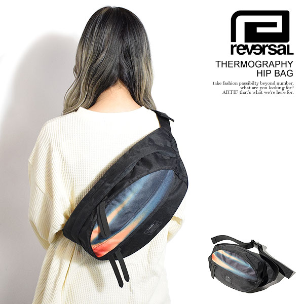 リバーサル ウエストバッグ reversal THERMOGRAPHY HIP BAG メンズ ヒップバッグ ウエストポーチ ジム rvddw 送料無料 ストリート