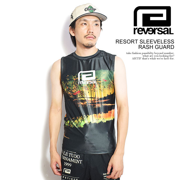【楽天市場】リバーサル ラッシュガード reversal RESORT SLEEVELESS RASH GUARD メンズ ノースリーブ ...