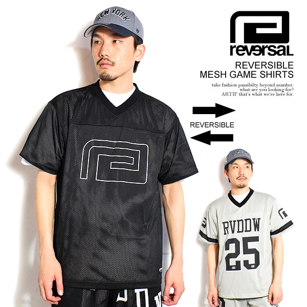 20％OFF SALE セール リバーサル Tシャツ reversal REVERSIBLE MESH GAME SHIRTS メンズ 半袖 ゲームシャツ リバーシブル 送料無料 ストリート