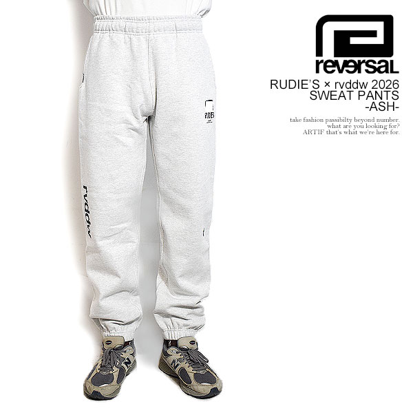 リバーサル パンツ reversal RUDIE’S × rvddw 2026_SWEAT PANTS -ASH- メンズ スウェットパンツ ルーディーズ コラボ rvddw 送料無料 ストリート