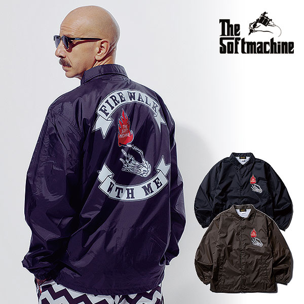 20％OFF SALE セール ソフトマシーン ジャケット SOFTMACHINE FIRE WALK JK (COACH JACKET) メンズ 送料無料｜CRESCENT LOTUS