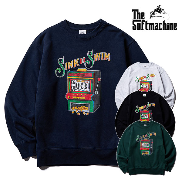 ソフトマシーン スウェット SOFTMACHINE SINK OR SWIM SWEAT (CREW NECK SWEAT) メンズ 送料無料