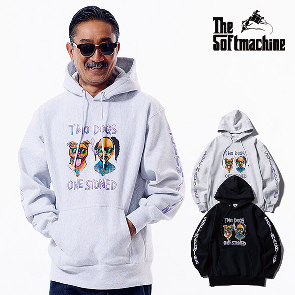 2026 秋冬 先行予約 10月~11月入荷予定 ソフトマシーン パーカー SOFTMACHINE TWO DOGS HOODED (SWEAT PARKA) メンズ 送料無料 キャンセル不可|CRESCENT LOTUS
