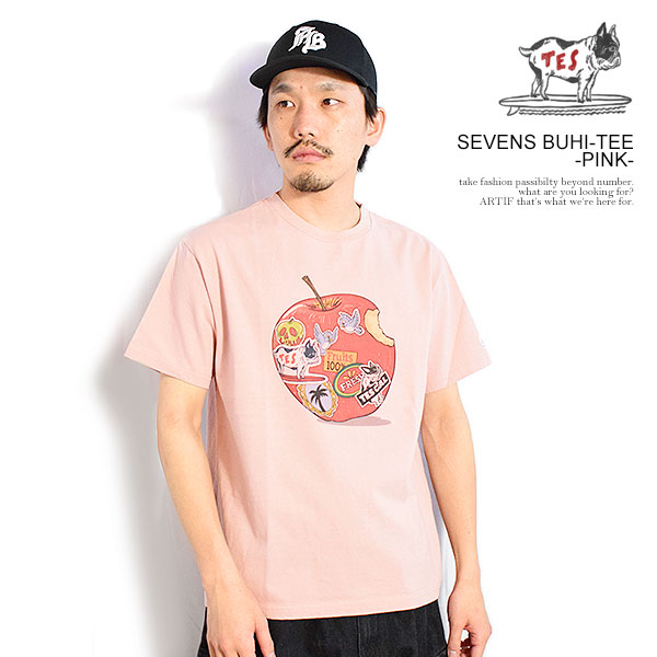 エンドレスサマー Tシャツ The Endless Summer TES SEVENS BUHI-TEE -PINK- メンズ 半袖 TES USコットン 送料無料 ストリート｜CRESCENT LOTUS