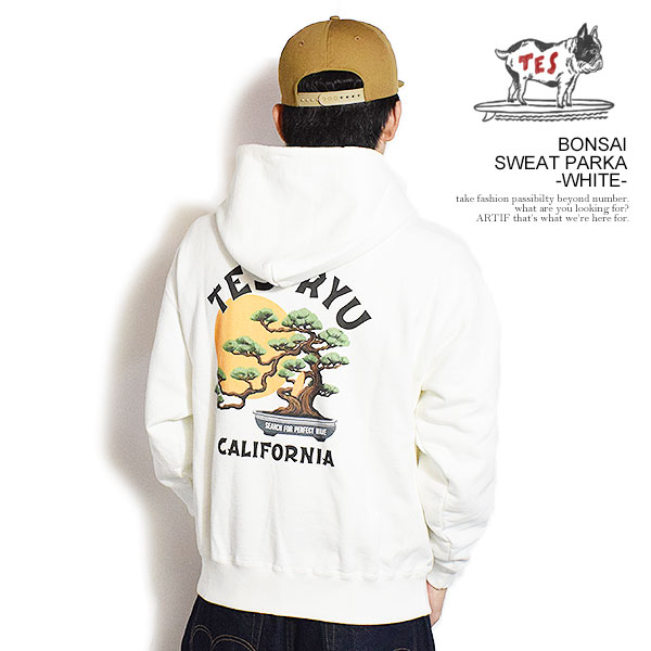エンドレスサマー パーカー The Endless Summer TES CAL LOCAL SWEAT PARKA -WHITE- メンズ プルオーバー TES 送料無料 ストリート