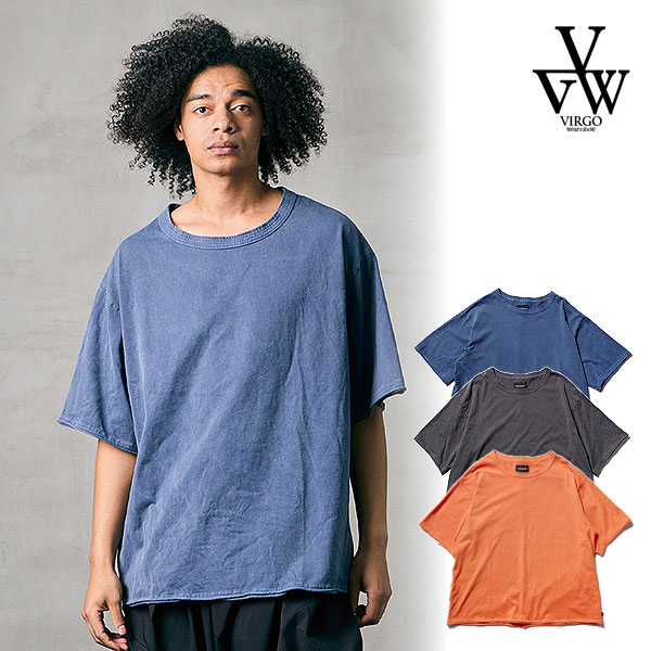 2026 春夏 先行予約 6月～7月入荷予定 ヴァルゴウェアワークス Tシャツ VIRGOwearworks PIGMENT WASH OVERSIZE TEE メンズ 送料無料 キャンセル不可