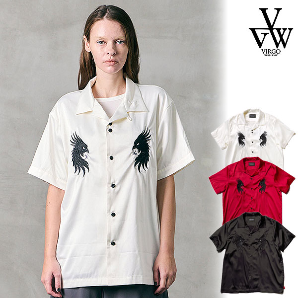 2026 春夏 先行予約 4月～5月入荷予定 ヴァルゴウェアワークス シャツ VIRGOwearworks LUXE BOWLING SATIN SHIRT メンズ 送料無料 キャンセル不可