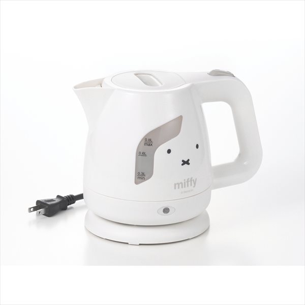 楽天市場】Miffy ミッフィー フェイス 電気ケトル 0.8L (DB-210
