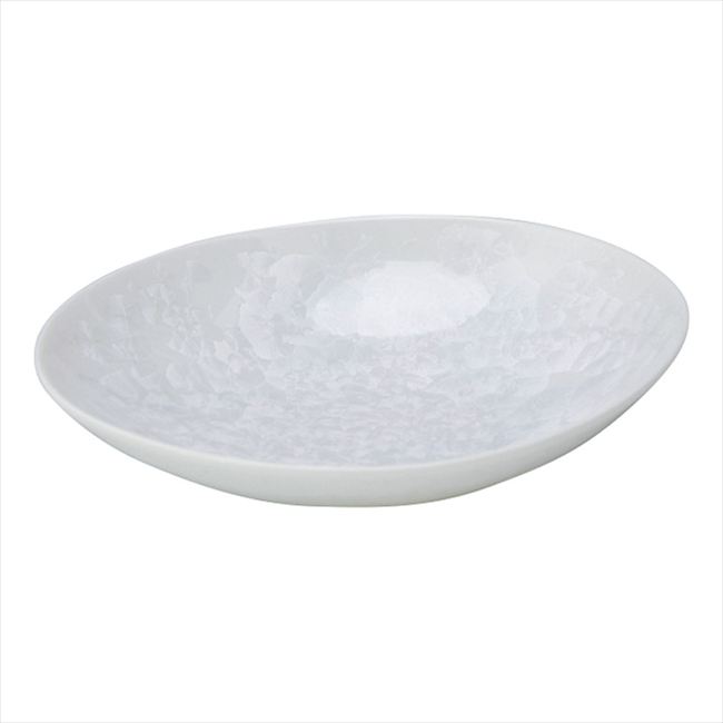 京焼･清水焼 花結晶（白） 楕円鉢（中） KTA497-01 内祝 内祝い お祝 御祝 記念品 出産内祝い プレゼント 快気祝い 粗供養 引出物