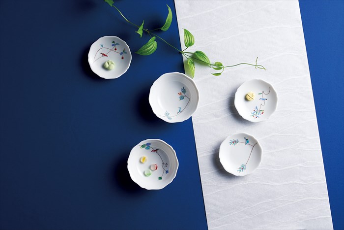 香蘭社　小鳥の詩・小皿揃 1016-FRKK3 内祝い 結婚式 記念品 プレゼント 内祝 出産内祝い