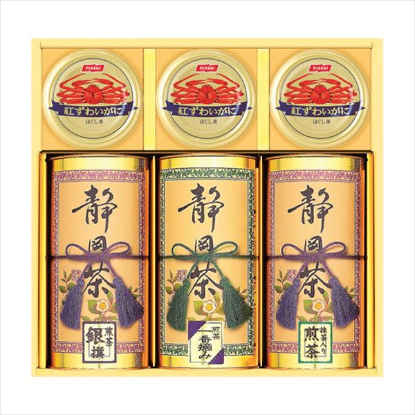 和彩撰（静岡茶･かに缶） CKT-100W 内祝 内祝い お祝 御祝 記念品 出産内祝い プレゼント 快気祝い 粗供養 引出物