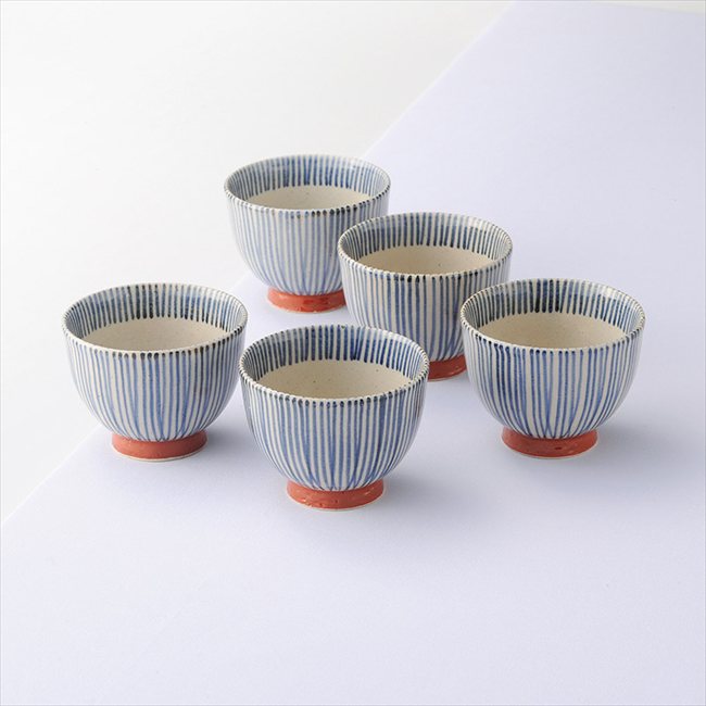 波佐見焼 5客仙茶揃　 009-704M 内祝 内祝い お祝 御祝 記念品 出産内祝い プレゼント 快気祝い 粗供養 引出物