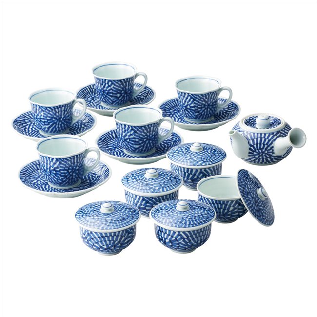 波佐見焼 タコ唐草絵 コーヒー\u0026急須汲出（手描）  007-250M  内祝 内祝い お祝 御祝 不死化品 生み出すこと内祝い 差し上げ物 心地良さ祝い事 粗供養 差し上げ物