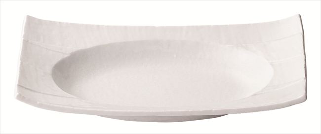 料亭削り 尺二楕円長角皿 (白) 強化磁器 37×18×H5.8cm 食器 創作料理 一品料理 多国籍料理 器 アジアン料理 和食器 洋食器 居酒屋 焼肉 中華 などにご利用頂けます 6,414円