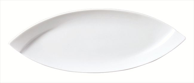 OBI 44cmトレー 白磁 44.2×16.5×H4cm 食器 創作料理 一品料理 多国籍料理 器 アジアン料理 和食器 洋食器 居酒屋 焼肉 中華 などにご利用頂けます