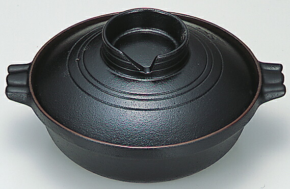 【電磁調理用鉄器】【IH対応】電磁用　寄せ鍋　鉄蓋付　23cm 業務用 キッチン用品 厨房用品 食器 居酒屋 おしゃれ食器 創作料理