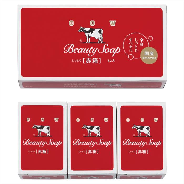 牛乳石鹸カウブランド青箱1箱50個130g/赤箱1箱50個100g合計100個 Amazon | 【お徳用 6 セット】 カウブランド 牛乳石鹸 赤箱 100g
