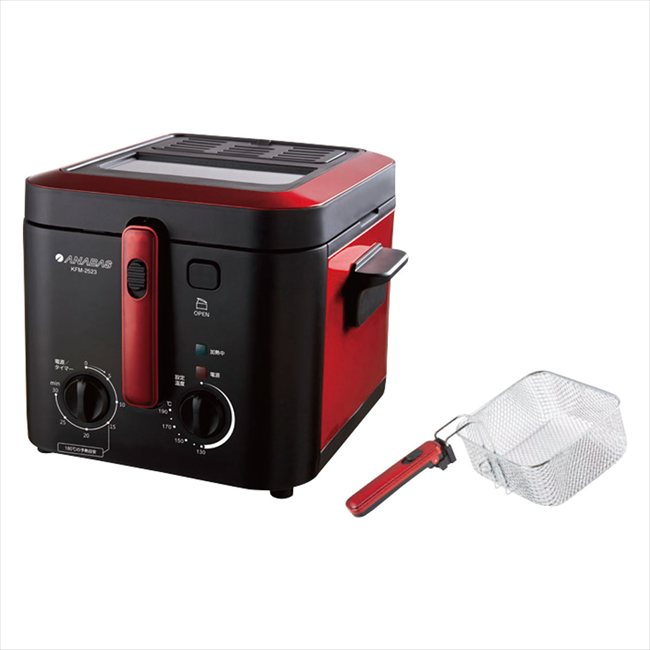 電気フライヤー KFM-2523 景品 記念品 粗品 ノベルティ 名入れ 御挨拶 ご挨拶|キッチンの殿堂!チューボーマニア