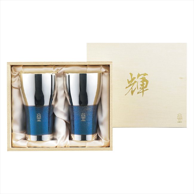 輝 純銅ビアタンブラー 銀古美２ｐｃセット KG-06 景品 記念品 粗品 ノベルティ 名入れ 御挨拶 ご挨拶｜キッチンの殿堂！チューボーマニア