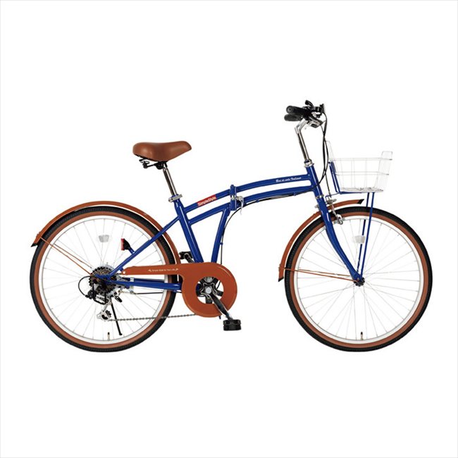 24型折畳自転車 シンプルスタイル （6段変速） SS-PL246BS 景品 記念品 粗品 ノベルティ 名入れ 御挨拶 ご挨拶
