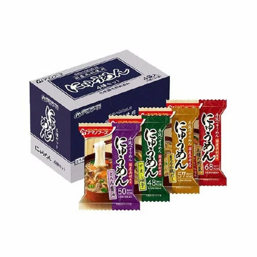 ケース販売！48食【アマノフーズのフリーズドライ】にゅうめん４種セット４食B×12 バラエティ 詰め合わせ 即席 インスタント まとめ買い ノベルティ 業務用 [am]