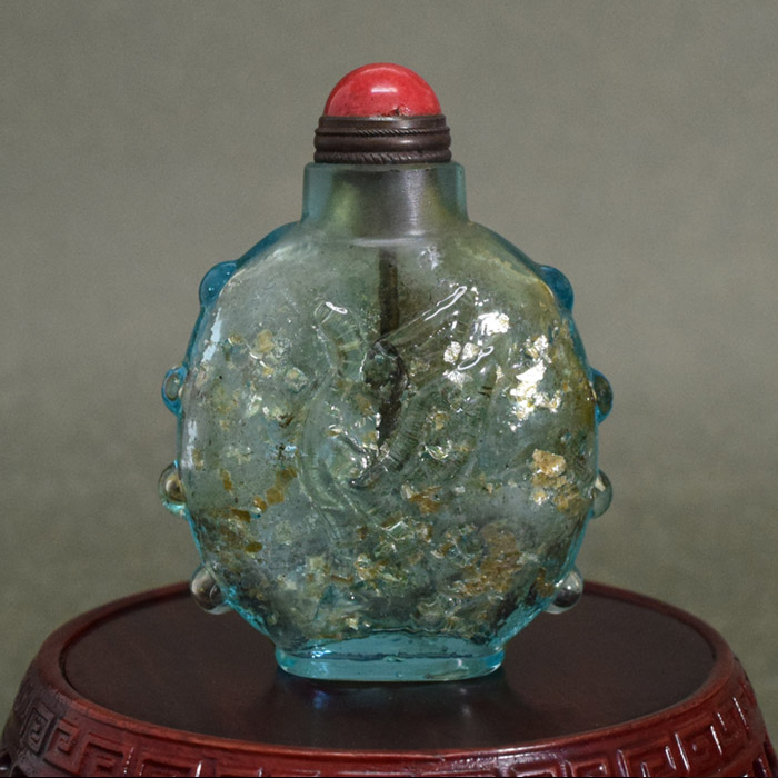 ♦中国 古玩 古美術品 ガラス絵 化粧入 蓋付き瓶 壺 化粧道具 鼻煙壺 骨董品 楽天市場】紺碧の美しい世界鼻煙壺190101鼻煙壷 鼻煙壺 中国
