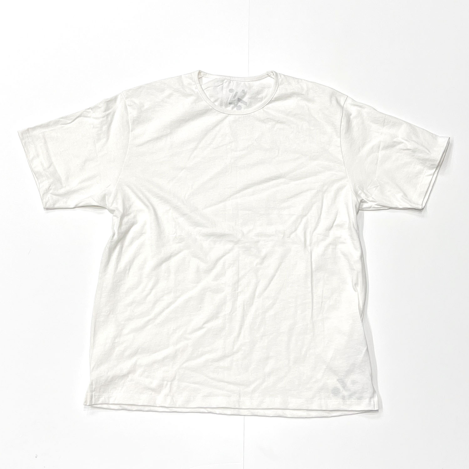 ATA【アタ】- HEMP ORGANIC COTTON U-NECK NEP TEE(OFF WHITE)