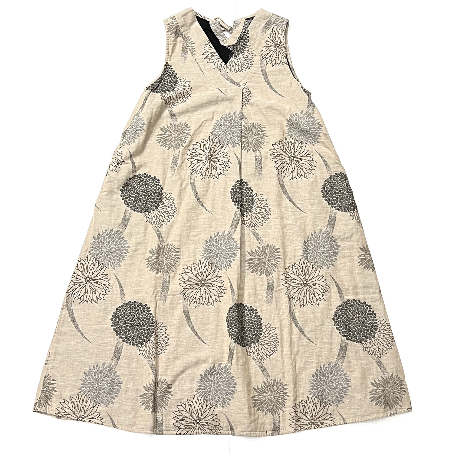 OR SLOW【オアスロウ】 -NO SLEEVE ONE PIECE DRESS (SAND BEIGE)