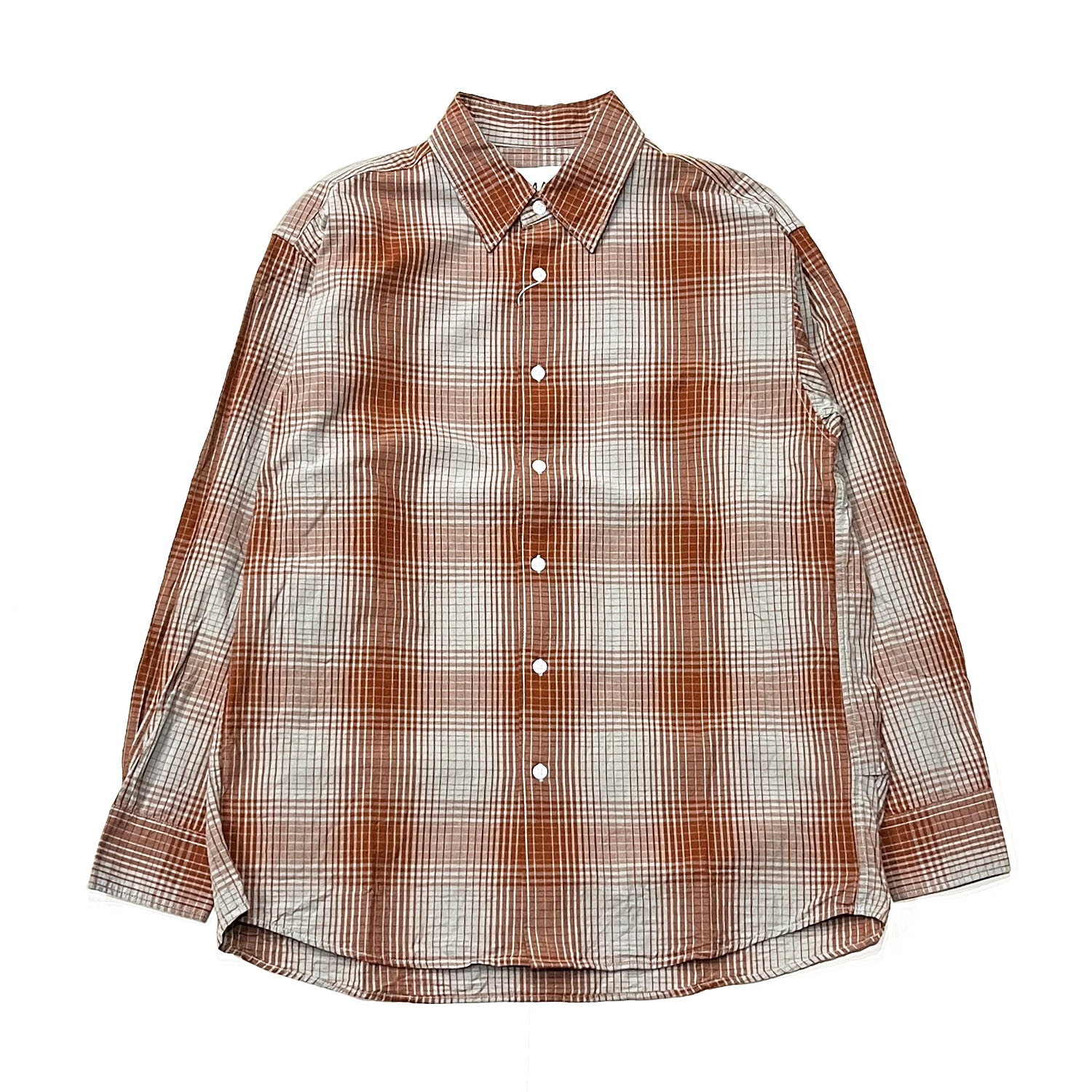 【NOMA t.d.】ARGYLE OPEN COLLAR L/S SHIRT NOMA t.d.】ARGYLE OPEN COLLAR L/S SHIRT | BEIGE | EDISTORIAL