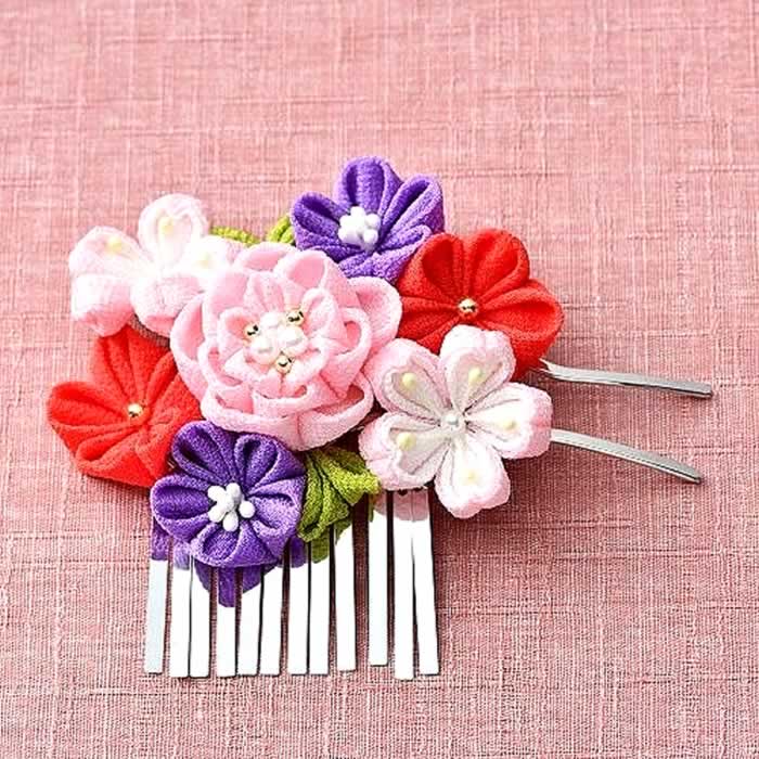 楽天市場】つまみ細工 お花のかんざし 手作りキット かれん