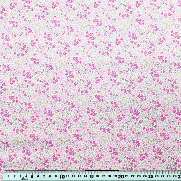 【楽天市場】特価パッチワーク 生地(布)小花柄 ピンク 10cm¥58 (30cm(3)よりカットいたします。):クラフトショップ ポピー