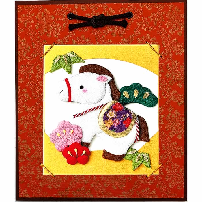 楽天市場】2026干支キット 押絵の豆色紙 招福午 : 布がたり・ちりめん