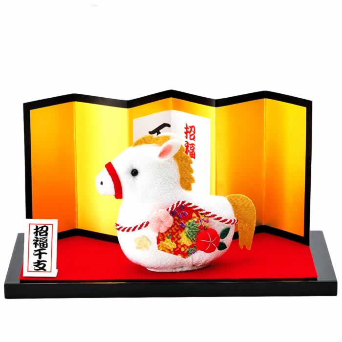 うま❖ちりめん細工❖干支❖人形 楽天市場】タカギ パナミ 京ちりめん 福ふく馬 干支キット 午年 うま