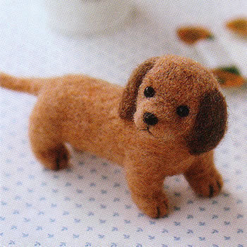 楽天市場】ハマナカ 羊毛フェルトキット ミニチュアダックスフント